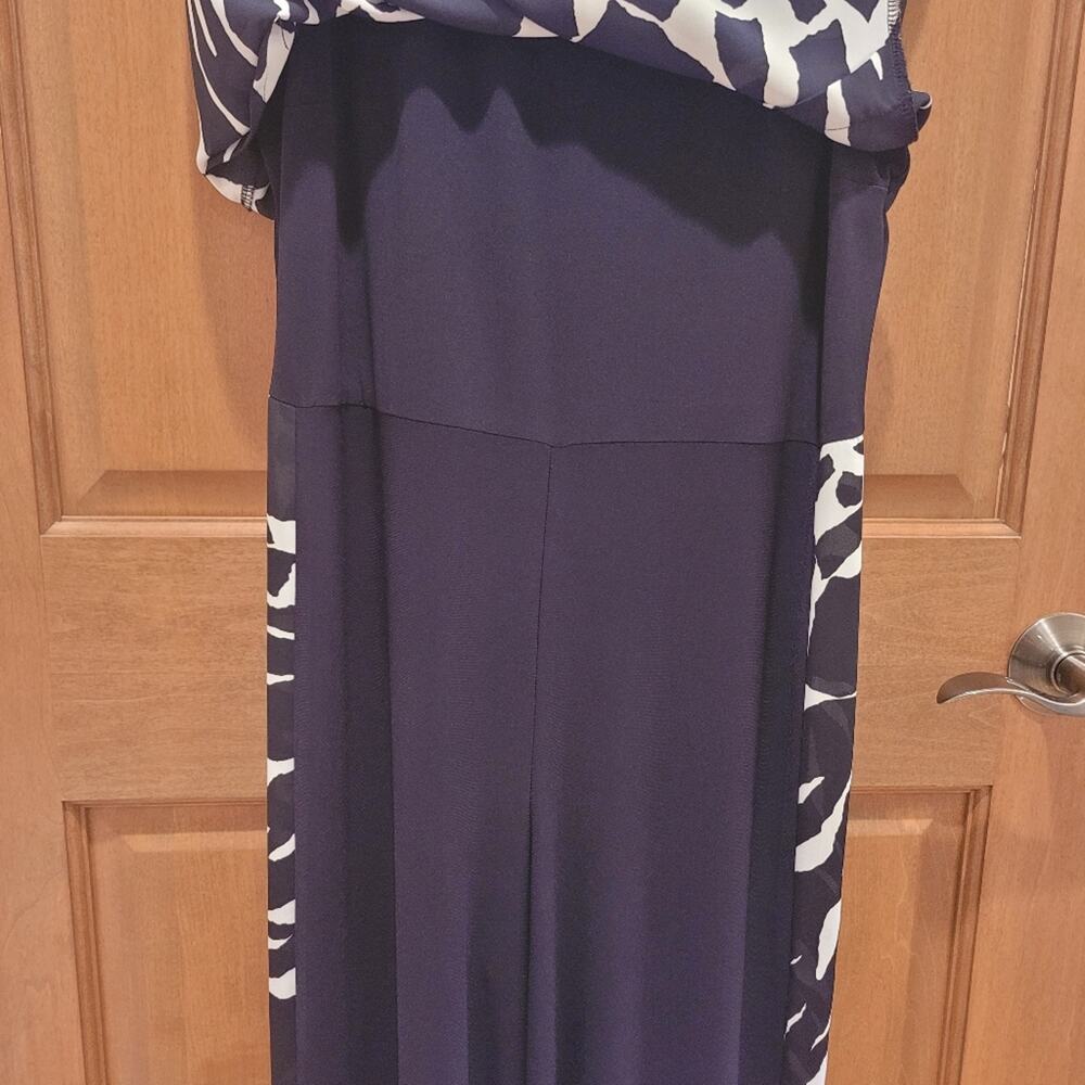 Joseph Ribkoff Jumpsuit Women's Size 8 Black‎ Vanilla Layered Flowy Animal Print - Picture 5 of 11